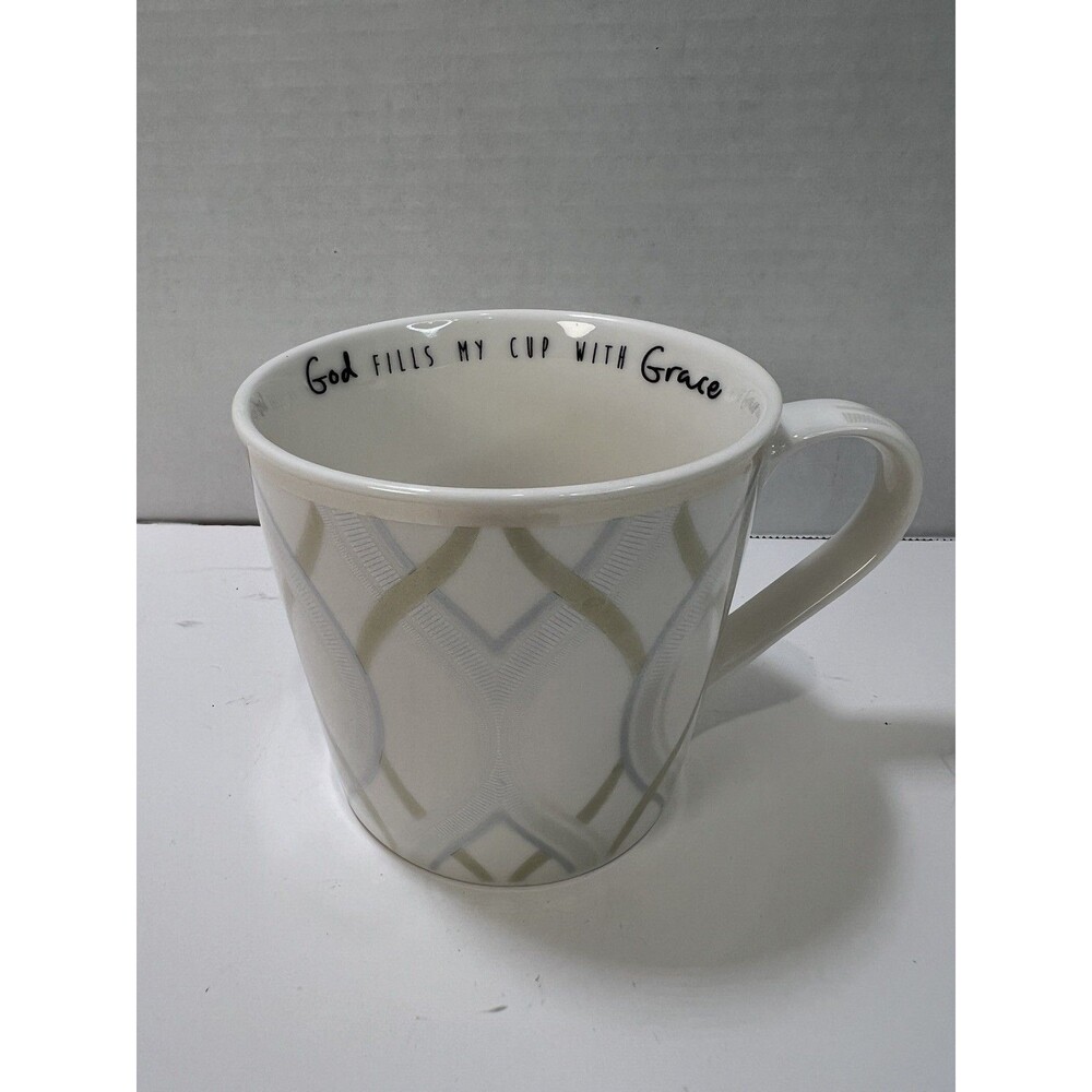 God Fills My Cup With Grace Cup Coffee Tea Mug Common Grounds Bone China